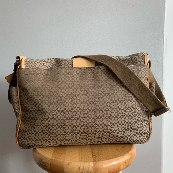 Vintage Coach Monogram Messenger/Diaper Bag F77004 - Picture 3 of 8
